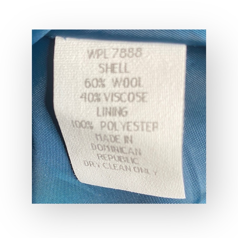 Miss Sixty ☻︎ Wool Double Breasted Pea Coat w/ Stitch Detail ☻︎ Aegean Blue ☻︎ S - Picture 11 of 16